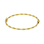 14K Gold thin Twisted Bracelet