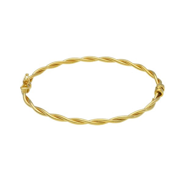 14K Gold thin Twisted Bracelet