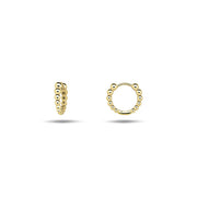 9K Gold Bubbly Hoops