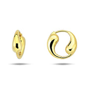 9K Gold Yin Yang Hoops
