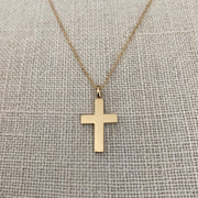 Classic Gold Cross Pendant with hoop
