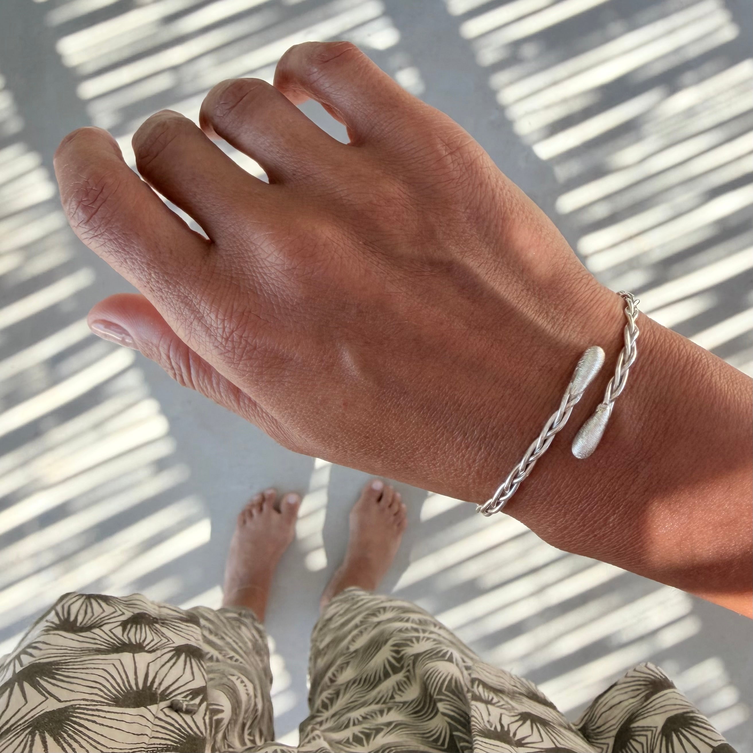 Silver Braided Bracelet
