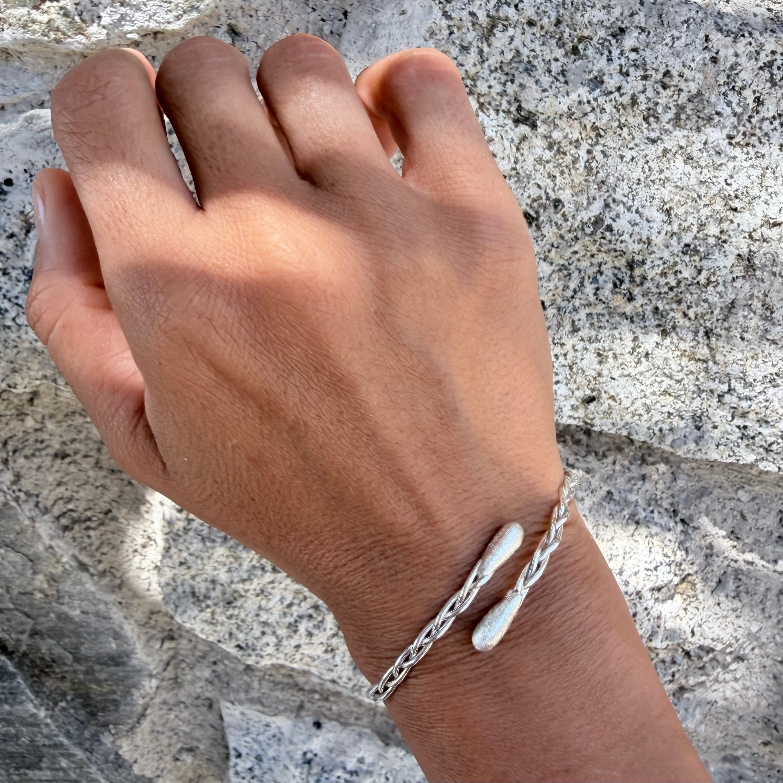 Silver Braided Bracelet
