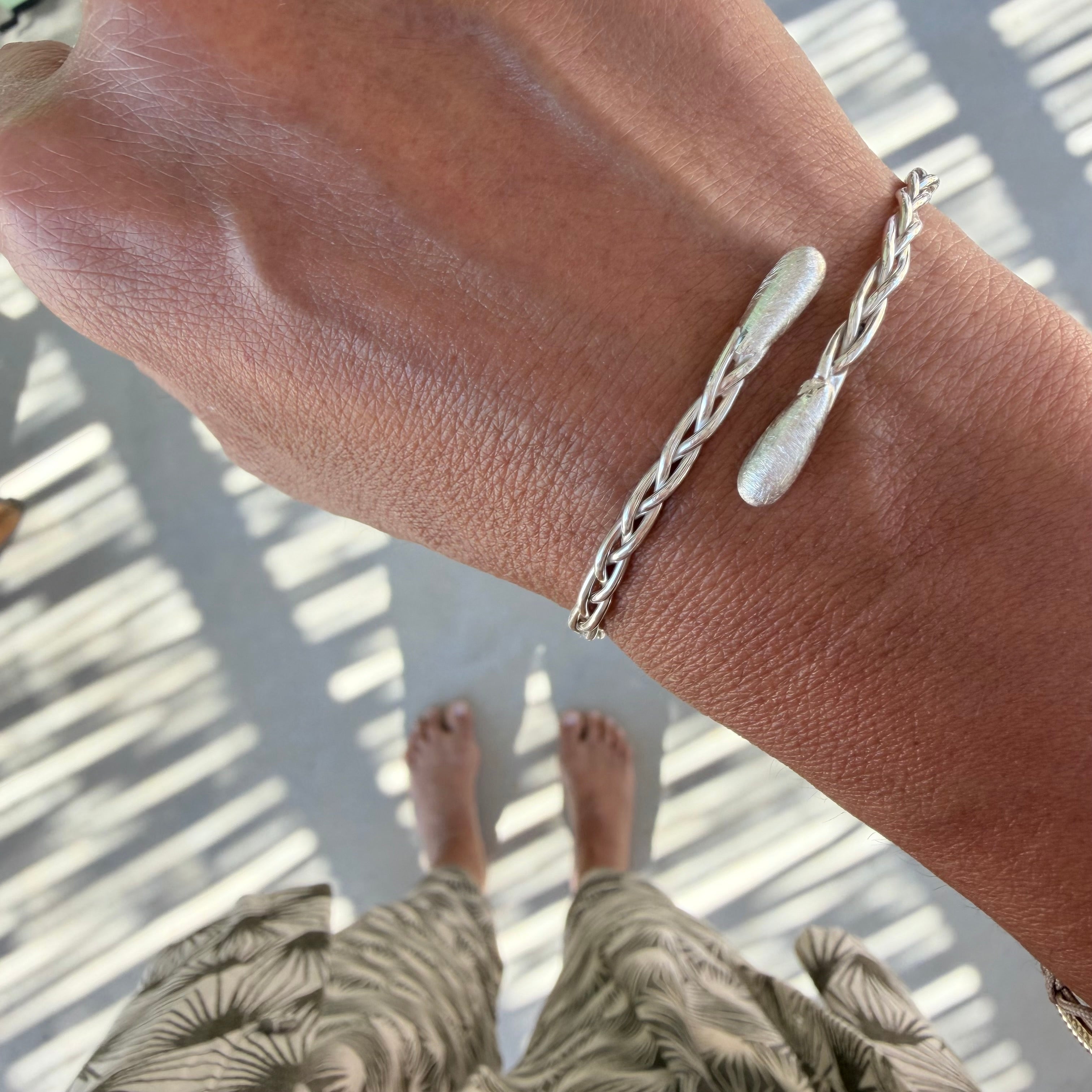 Silver Braided Bracelet