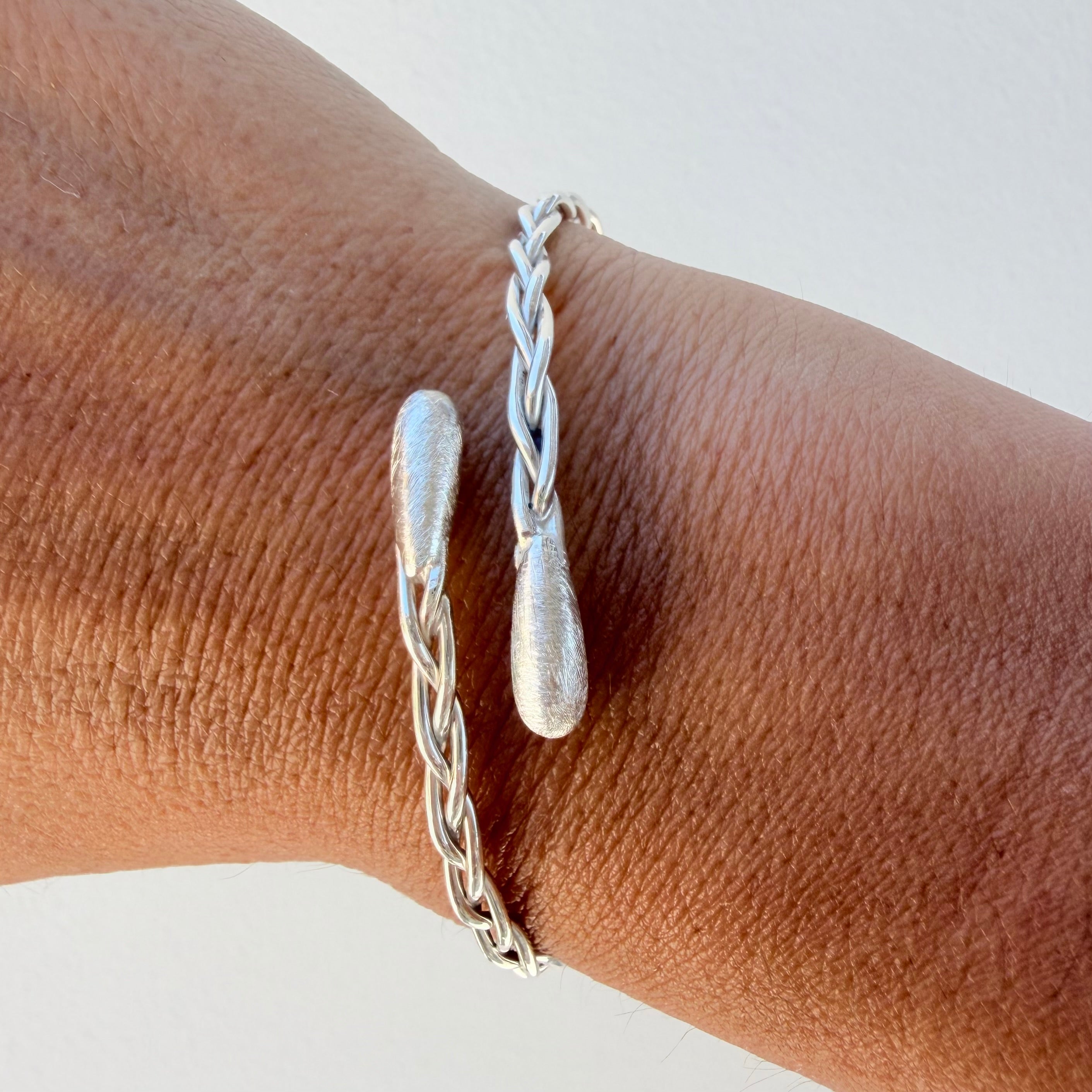 Silver Braided Bracelet