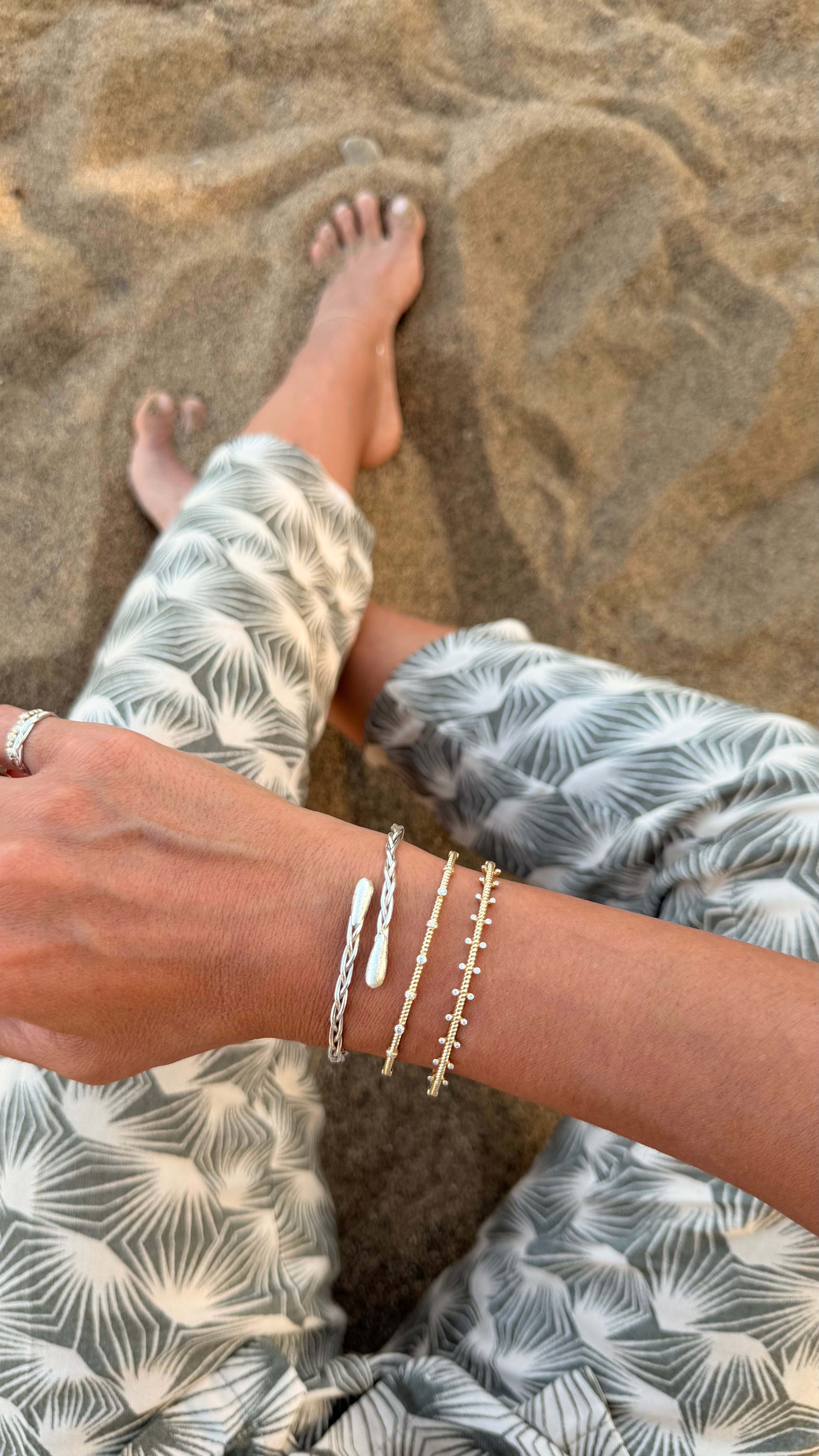 Silver Braided Bracelet