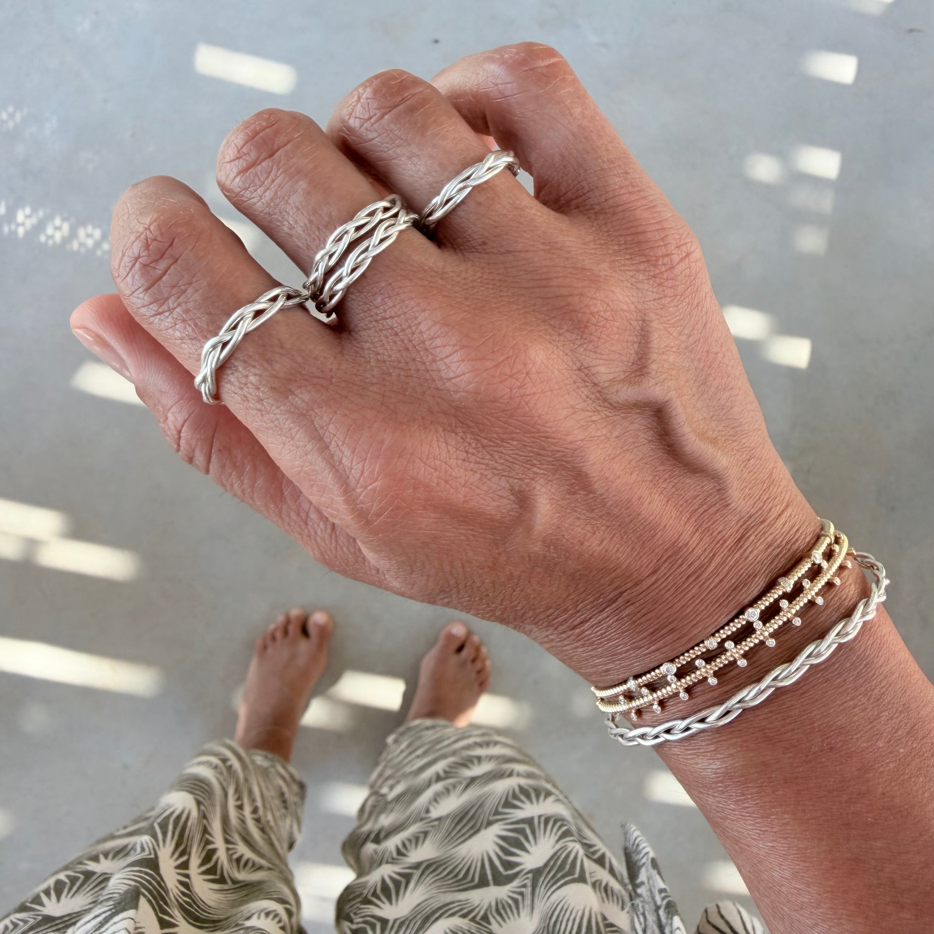 Silver Braid Ring