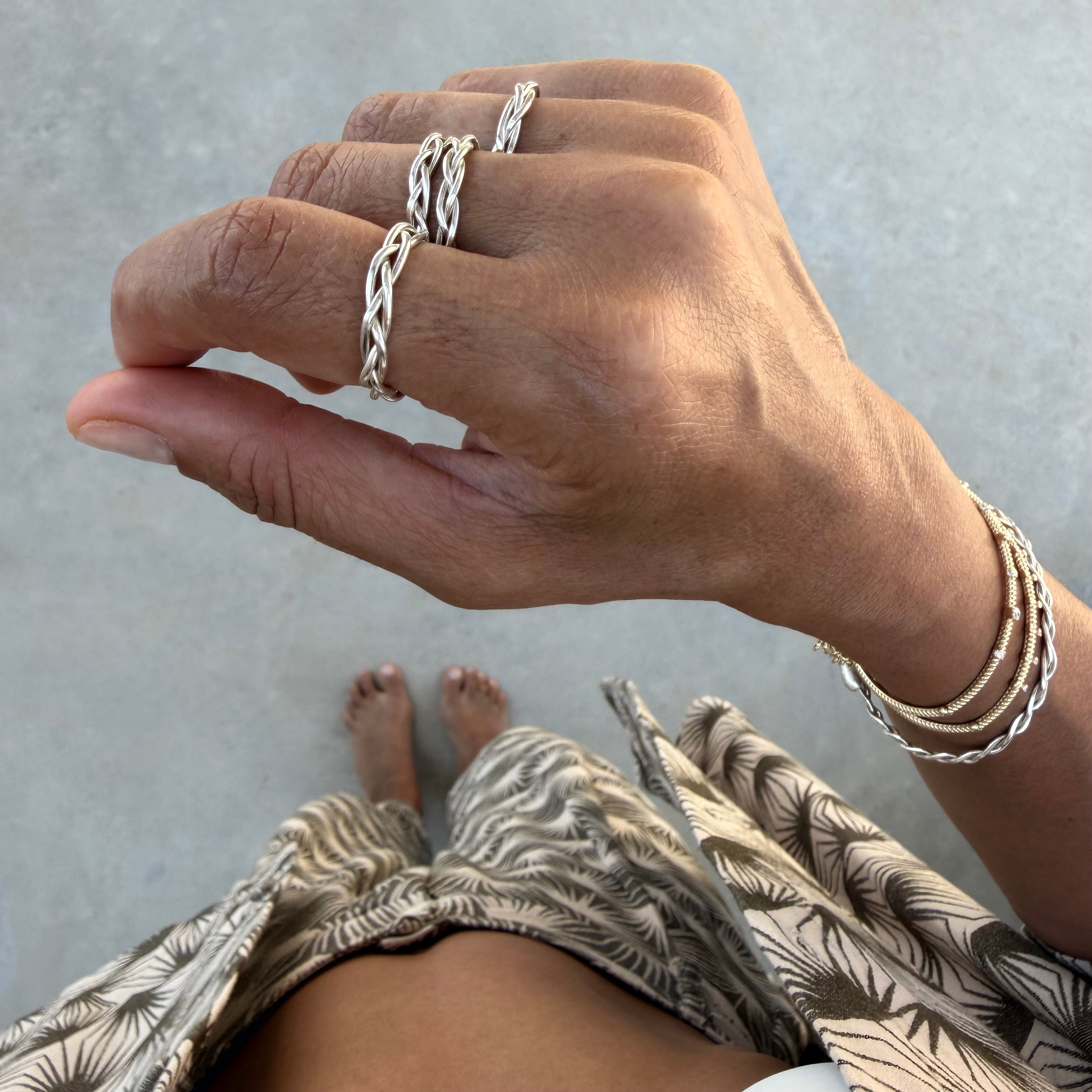 Silver Braid Ring