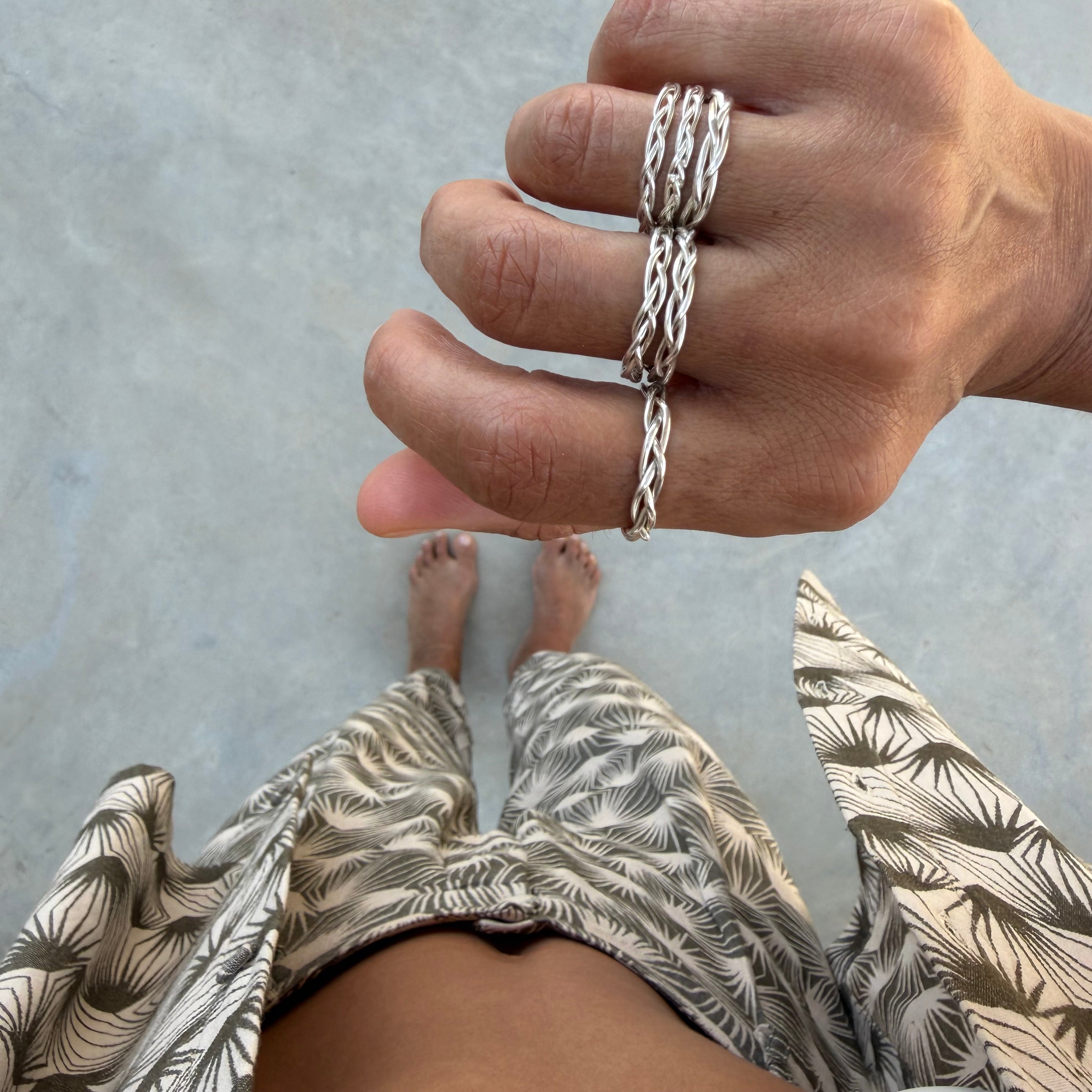 Silver Braid Ring