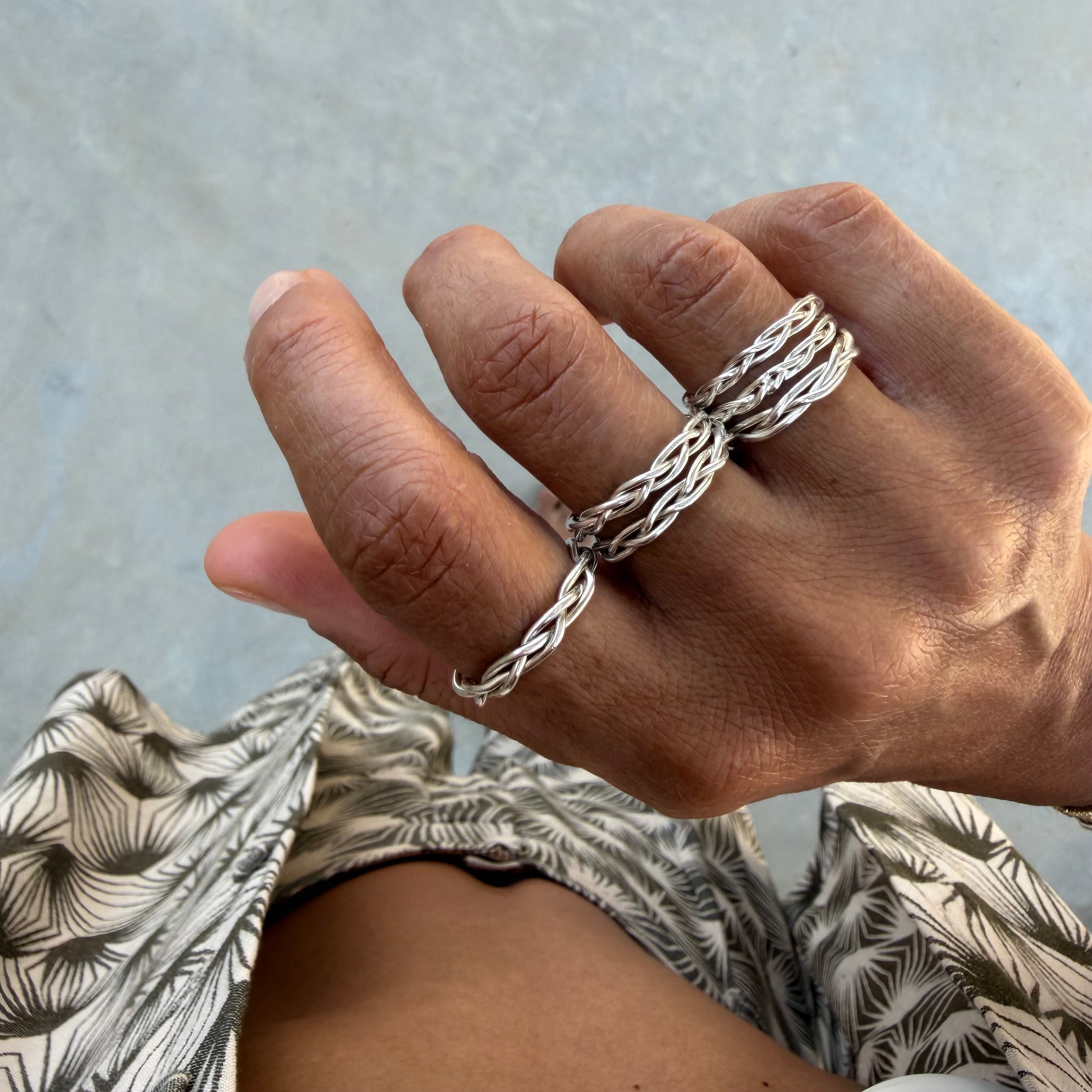 Silver Braid Ring
