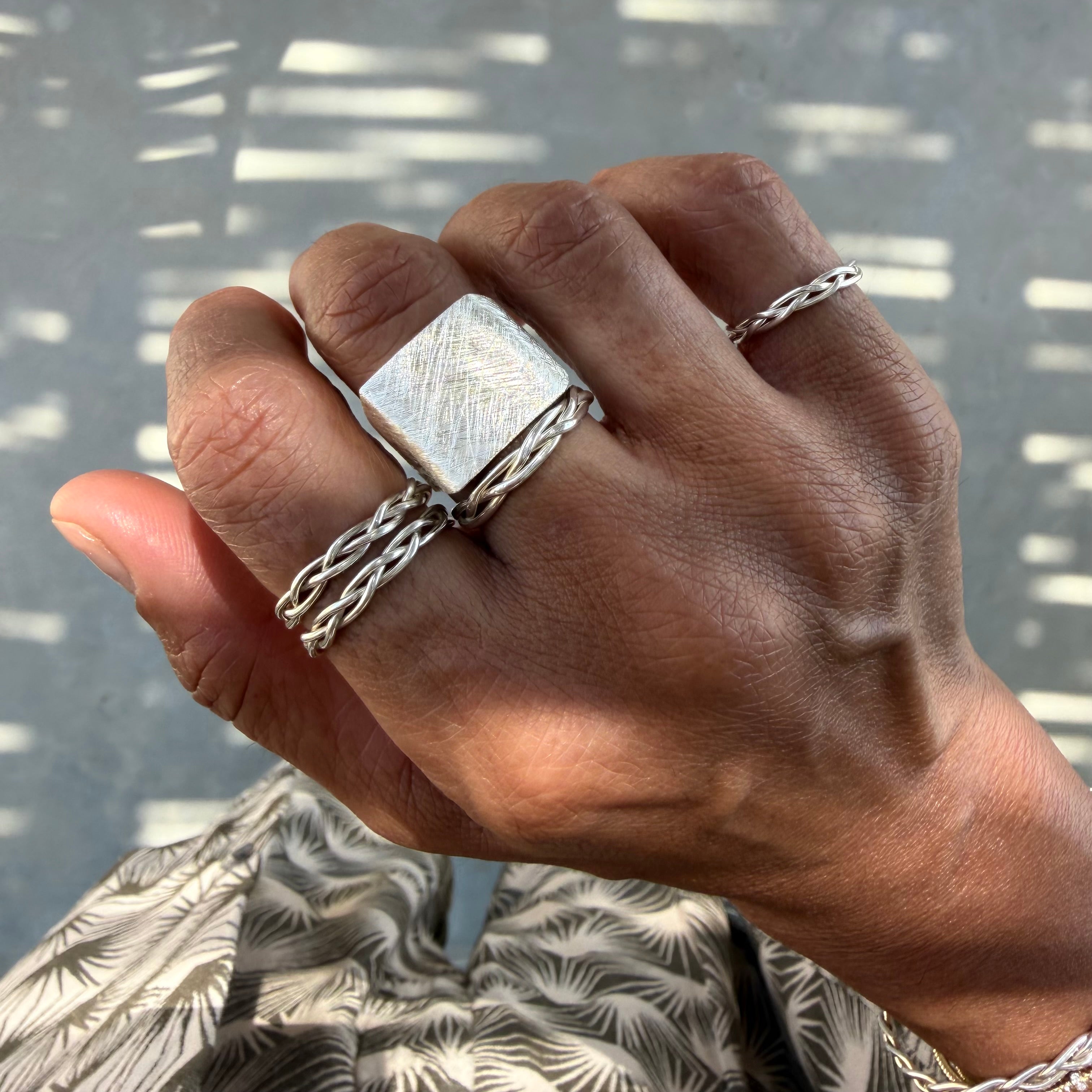 Silver Braid Ring