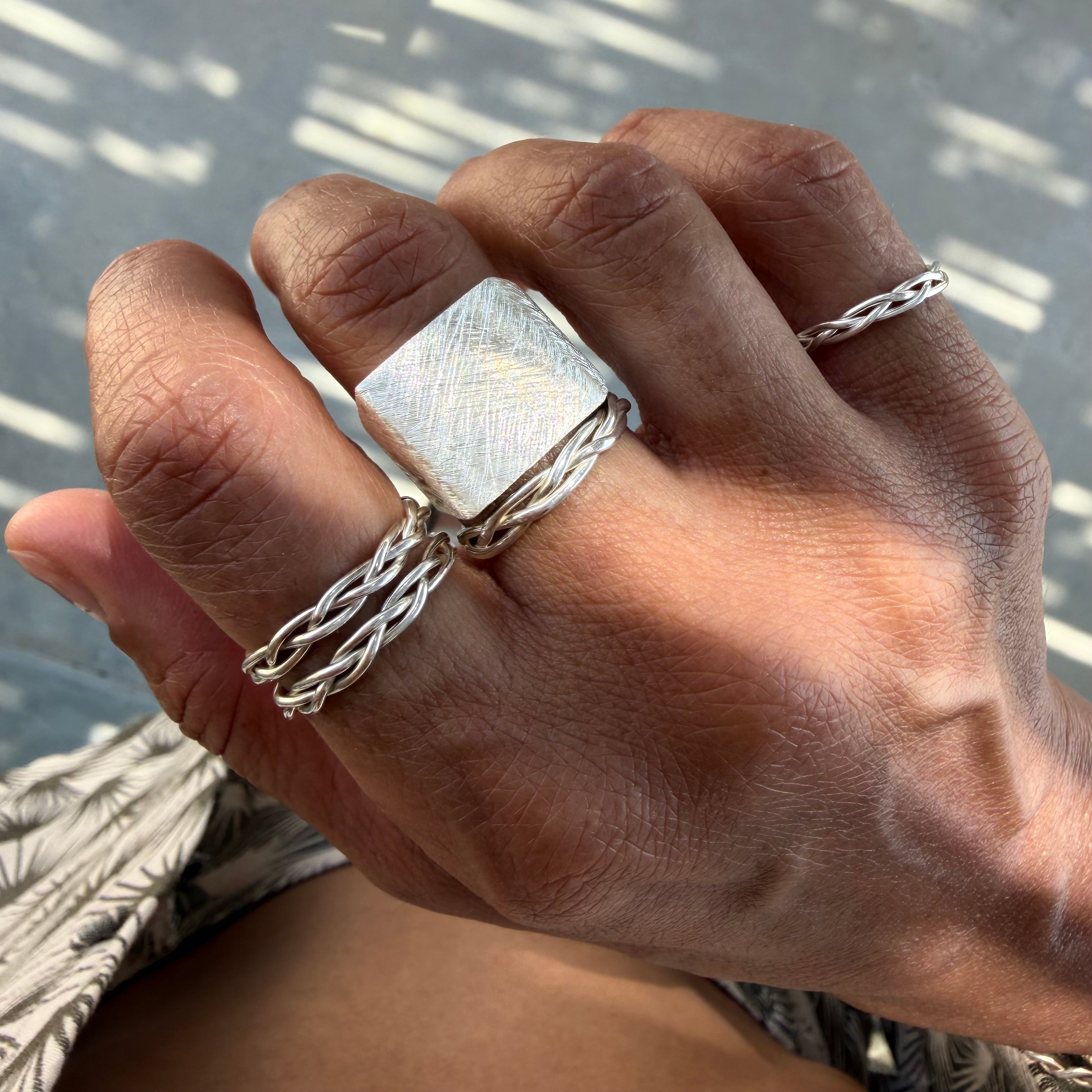Silver Braid Ring