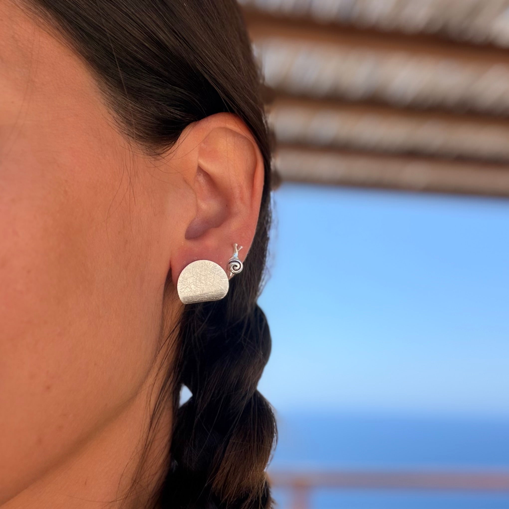 Round Fold Earrings
