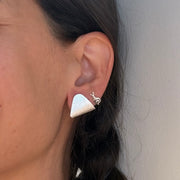 Triangle fold earrings