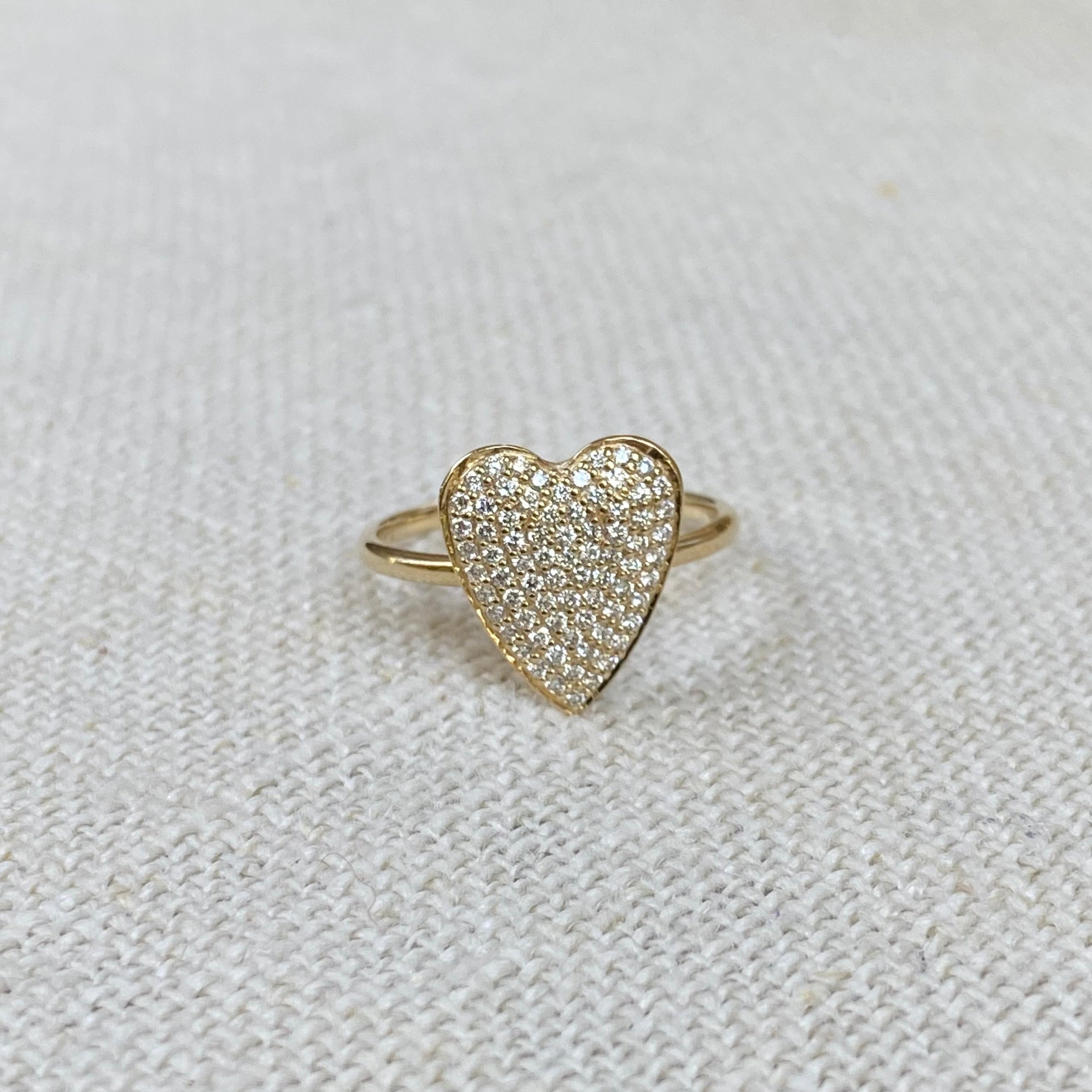 Pavé Heart Ring