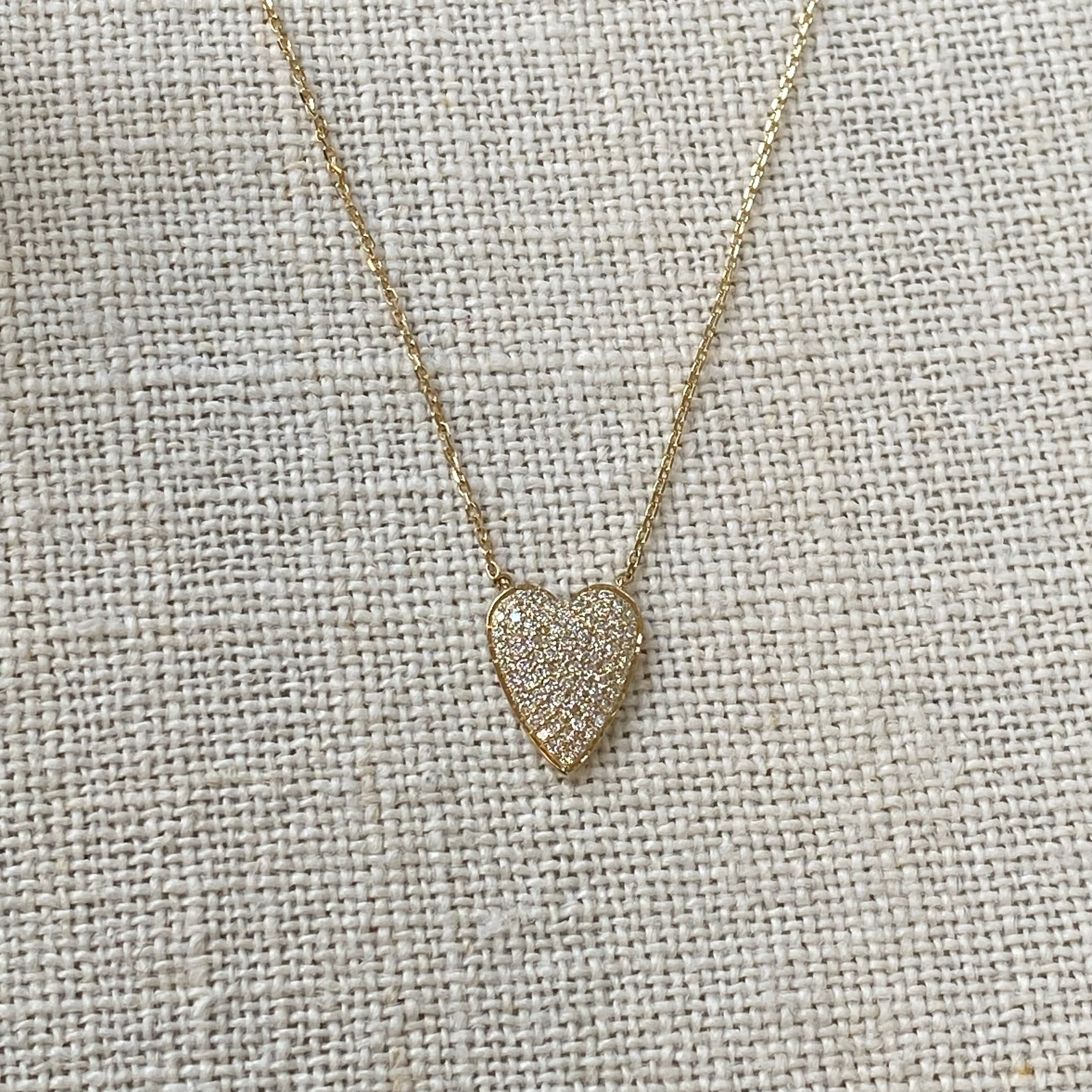 Pavé Heart Necklace