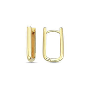 9K Gold Frame Line Hoops