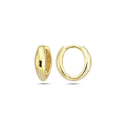 9K Gold Bold Oval Hoops