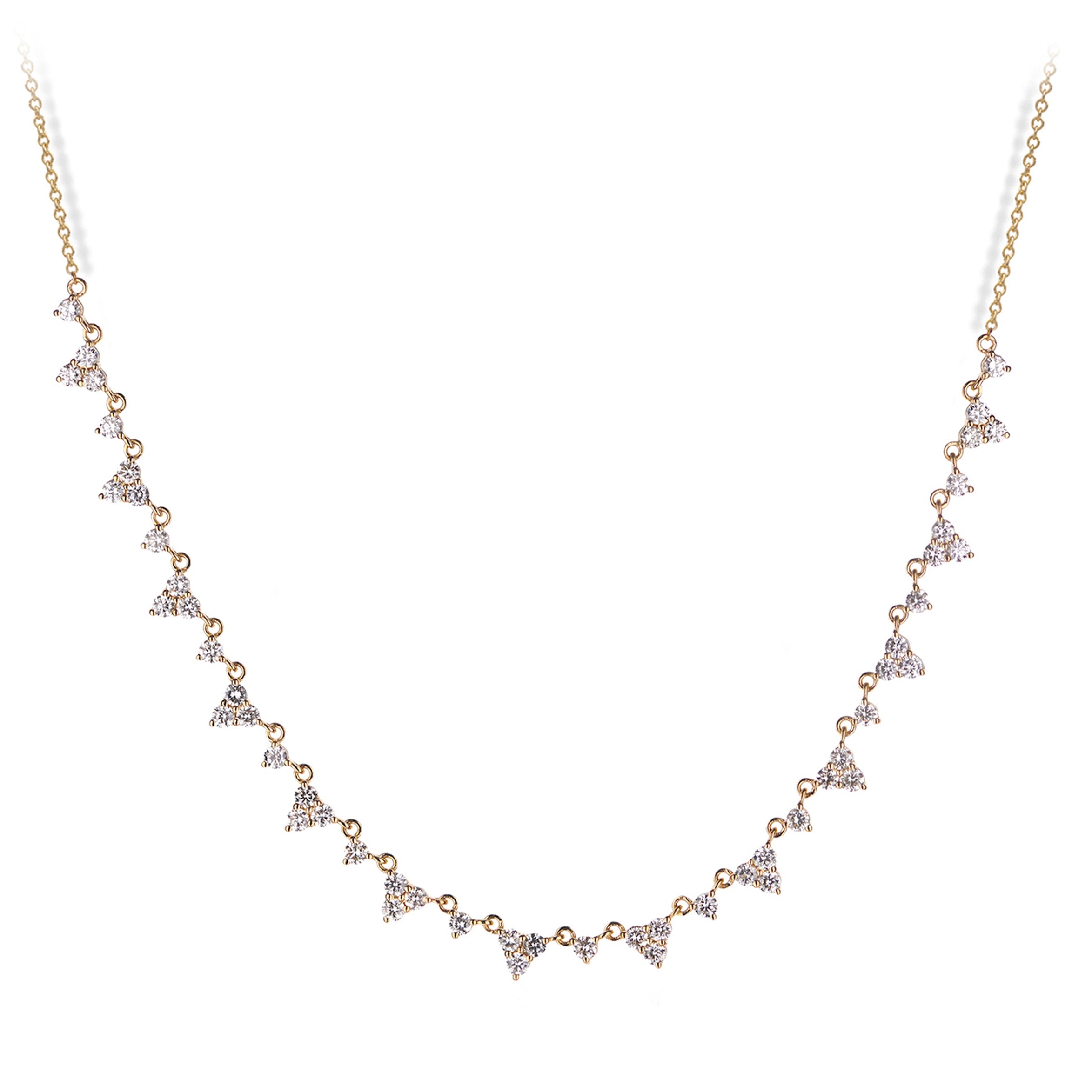 14K Gold Necklace with Diamonds