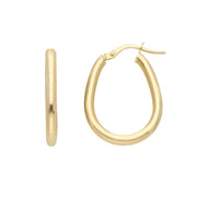 14K Gold Fluid Hoops