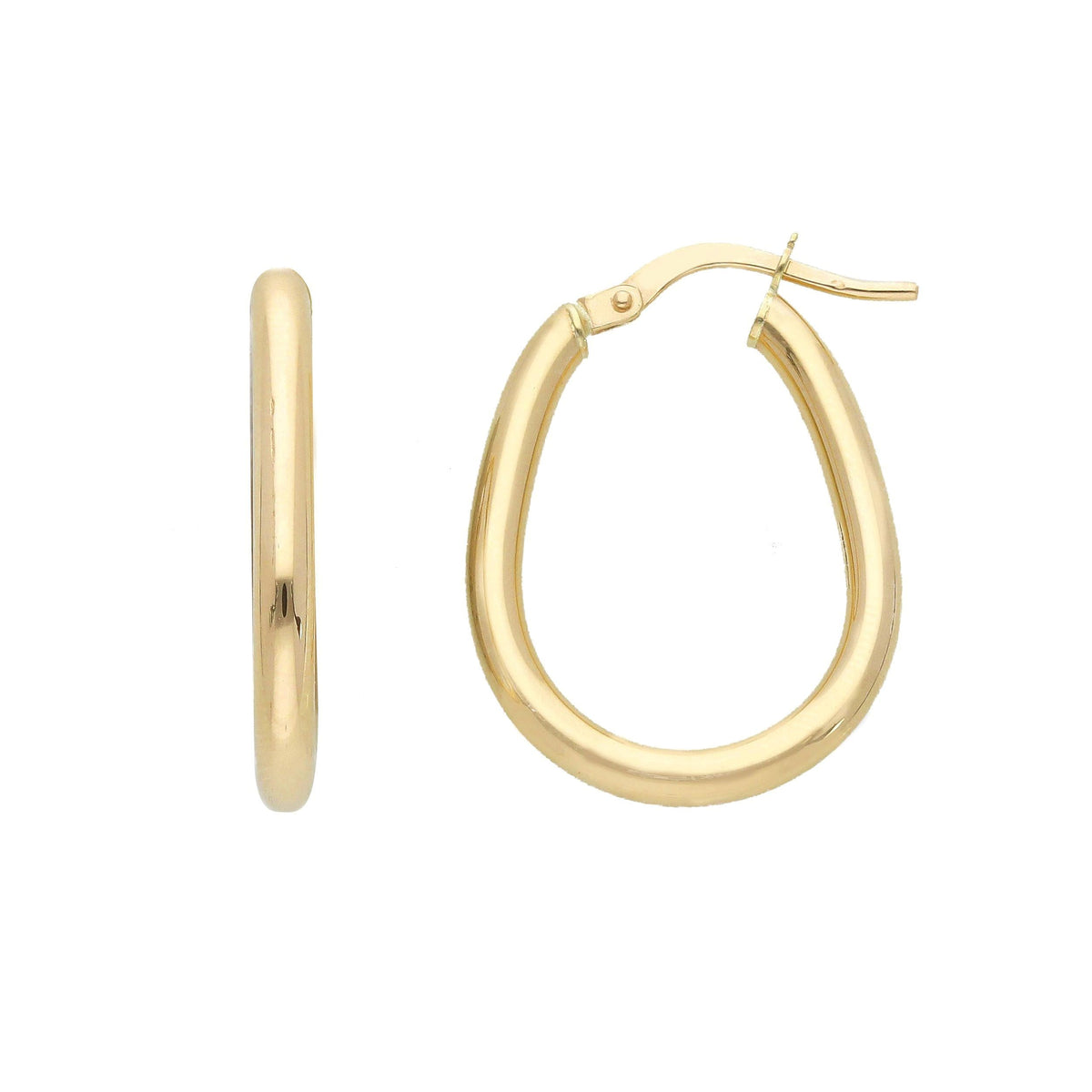 14K Gold Fluid Hoops