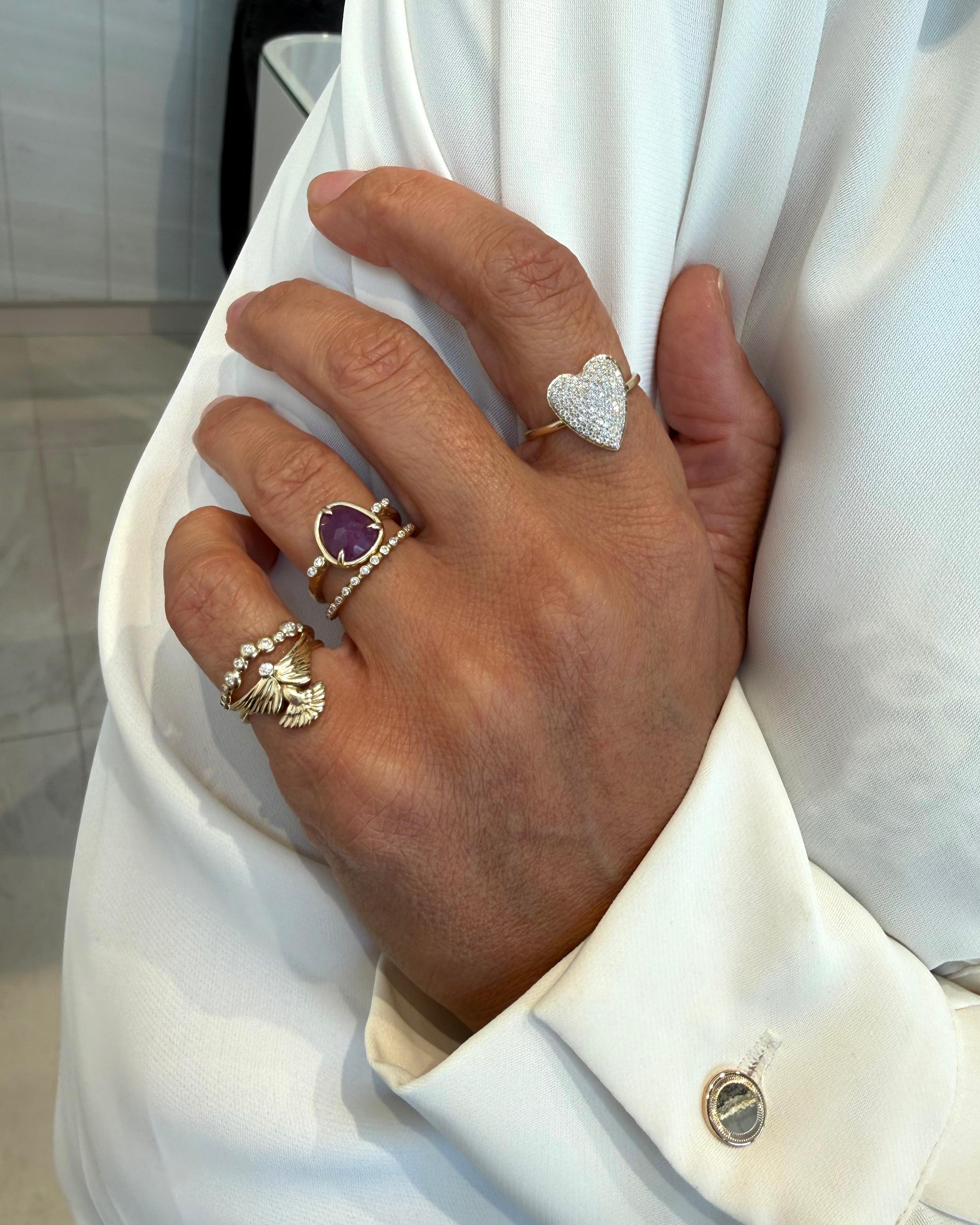 Pavé Heart Ring