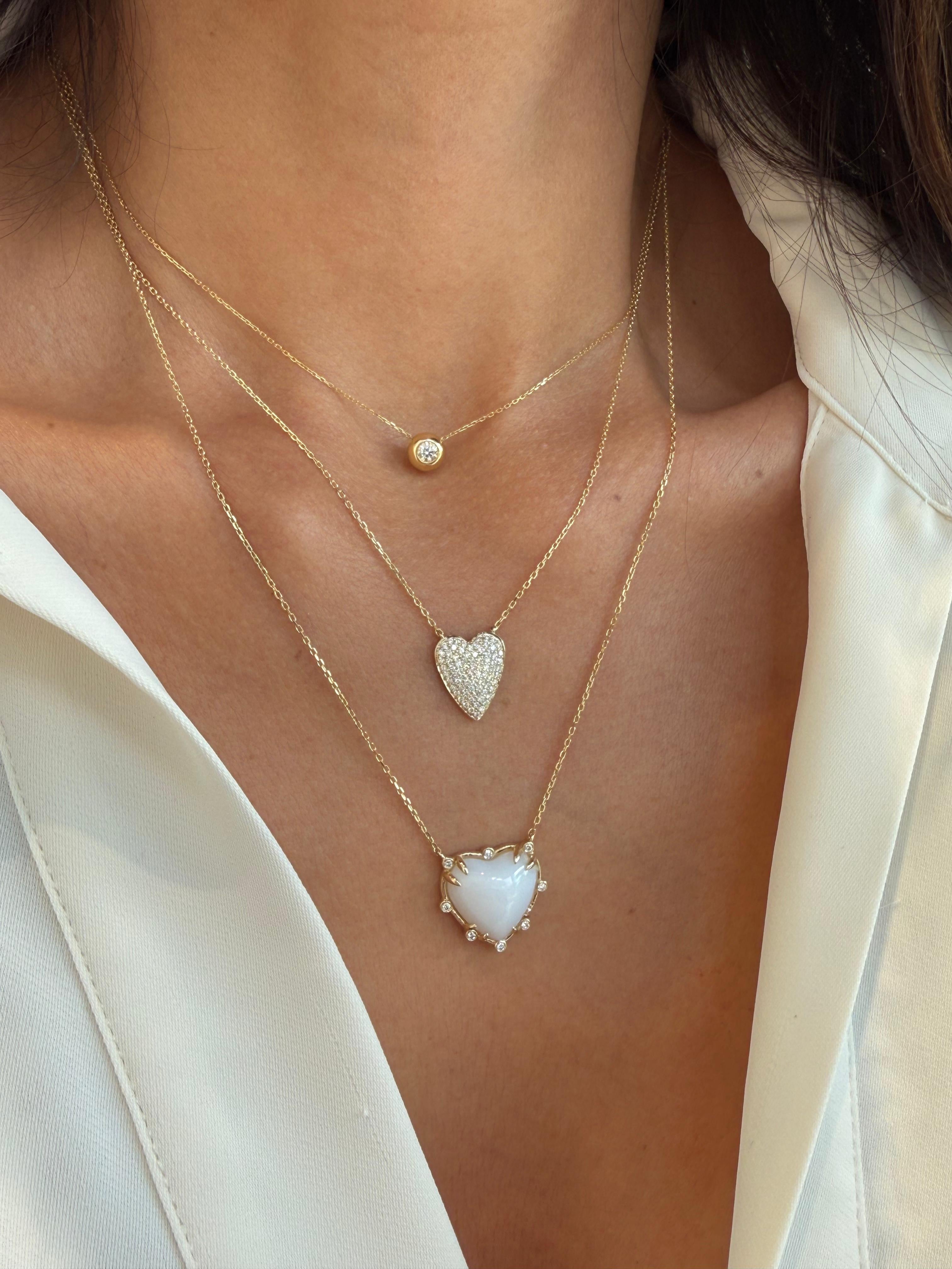 Pavé Heart Necklace