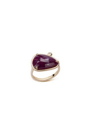Core Red – 14K Gold Ring with Ruby & Diamonds