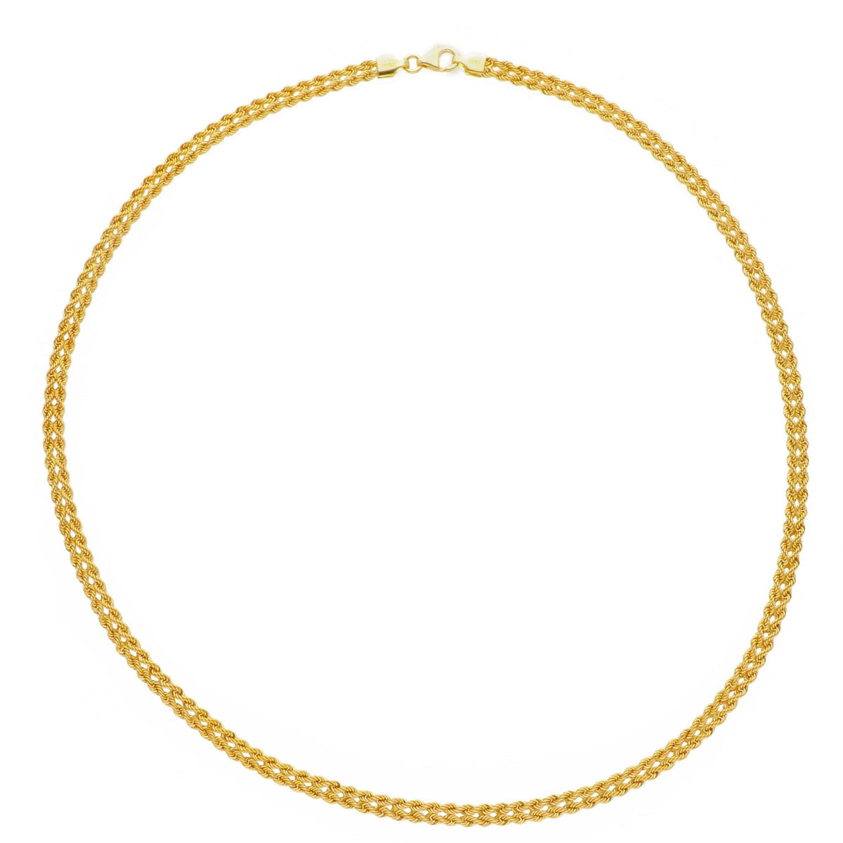 14K Gold Rope Twist Necklace