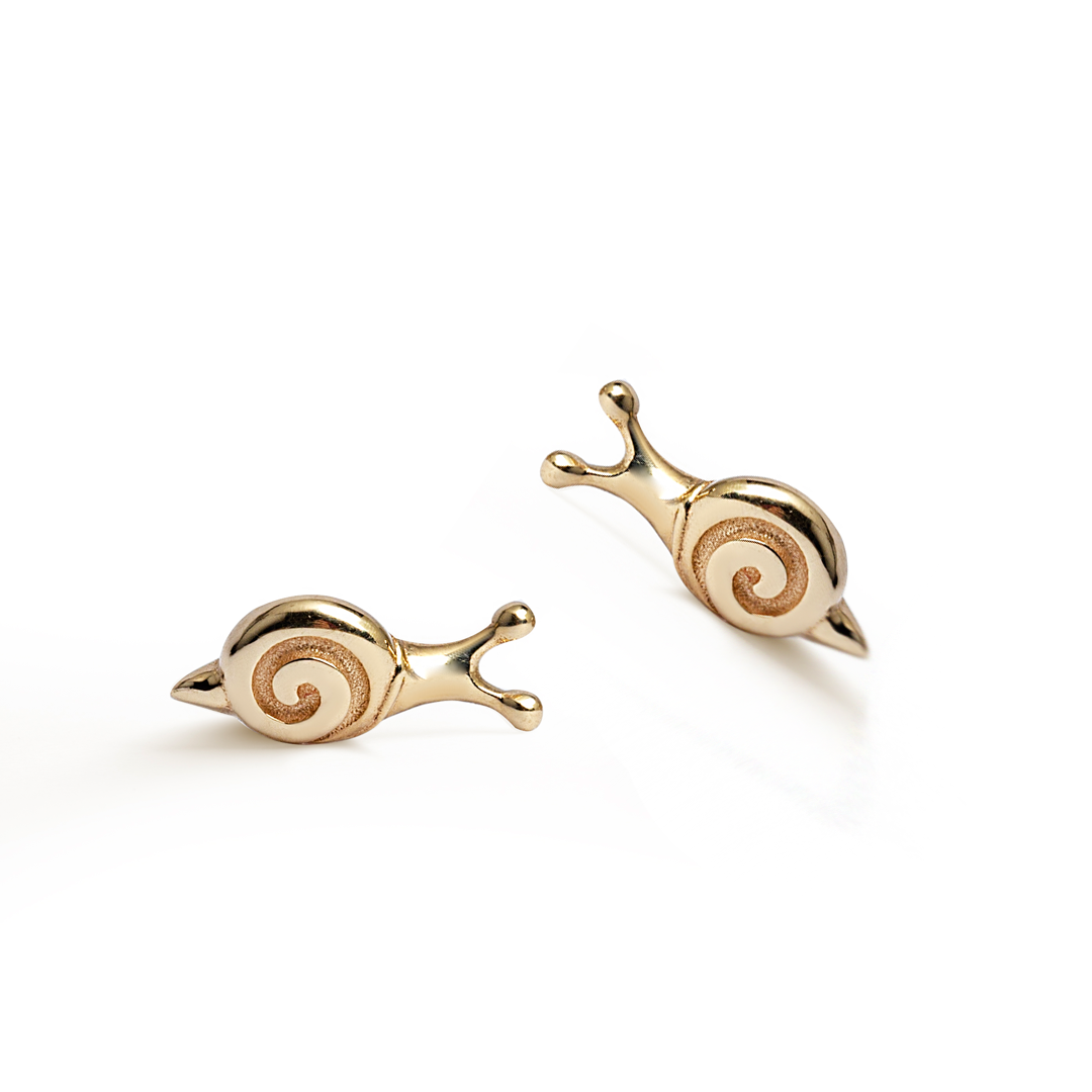 14K Gold "Snail" Talisman 2026 Earrings