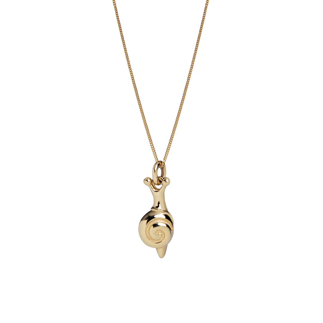 14K Gold "Snail" Talisman 2026 Necklace (Small)