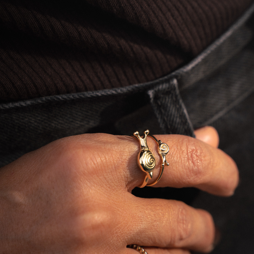 14K Gold “Snail” Talisman 2026 Ring (Big)
