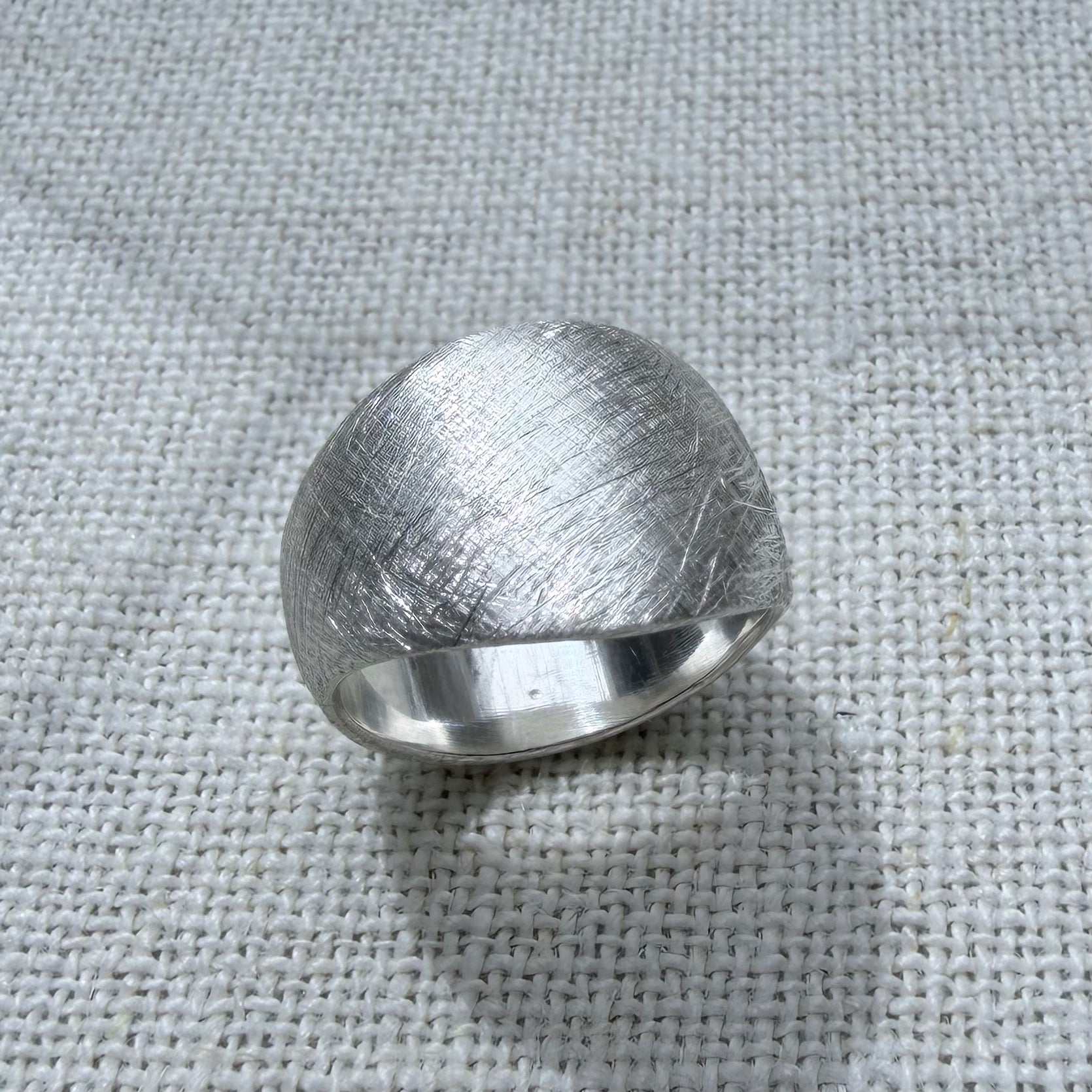 Bold, Organic Silver Ring