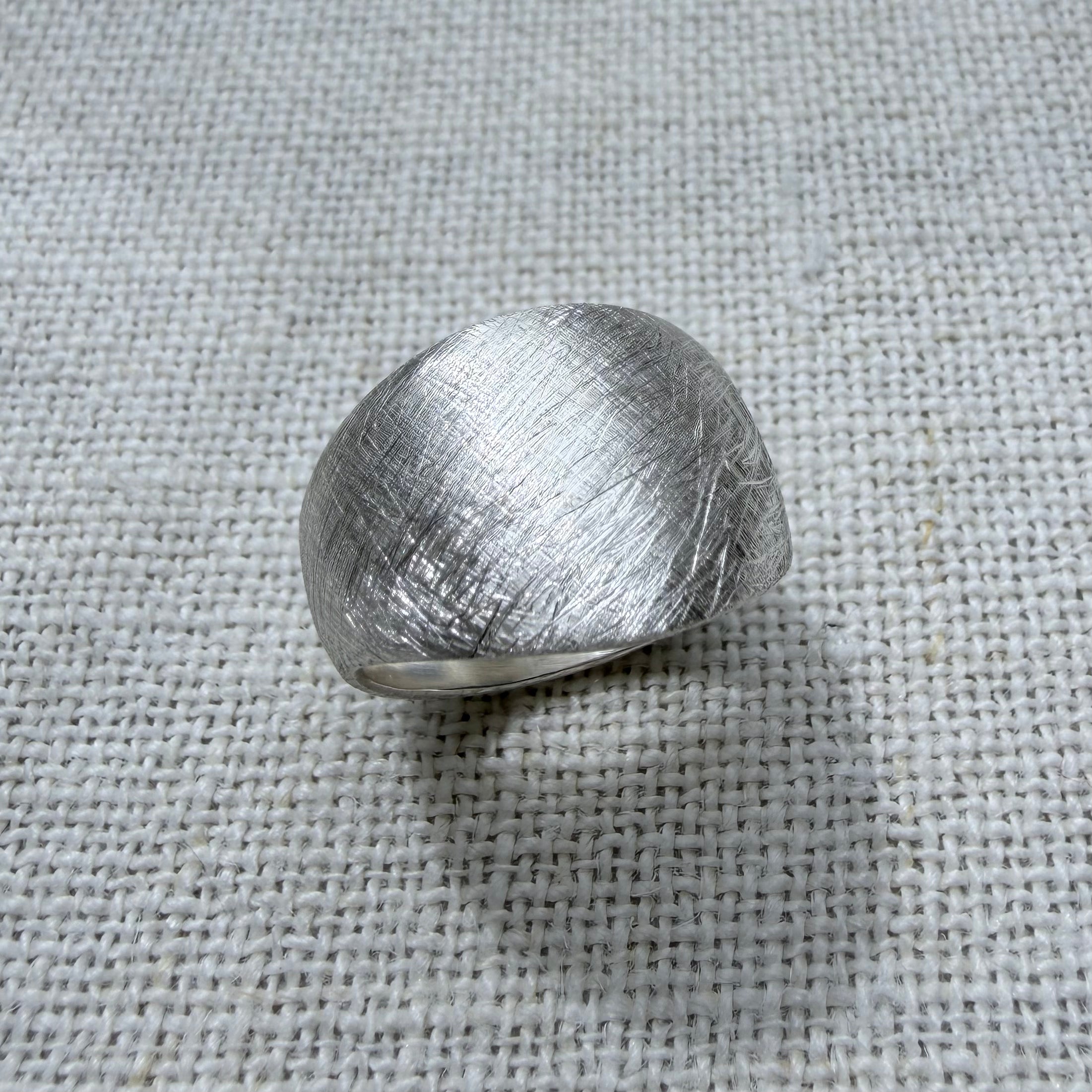 Bold, Organic Silver Ring