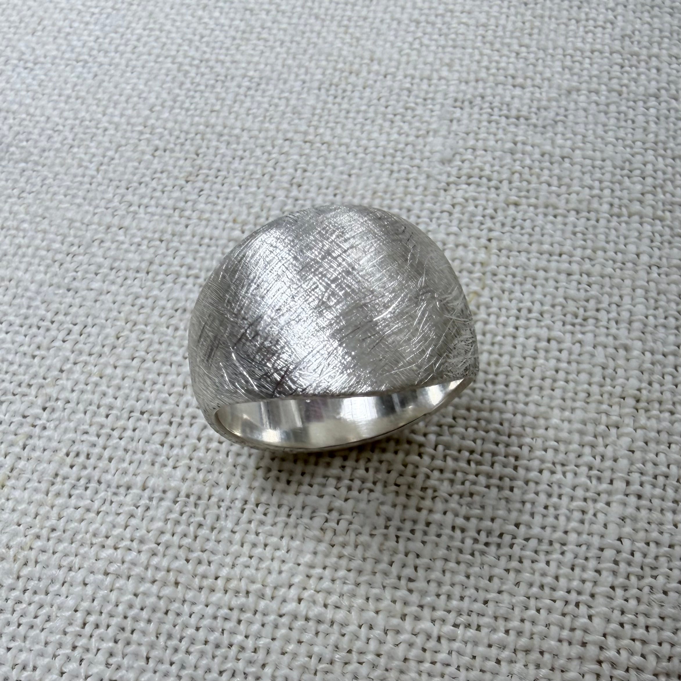 Bold, Organic Silver Ring