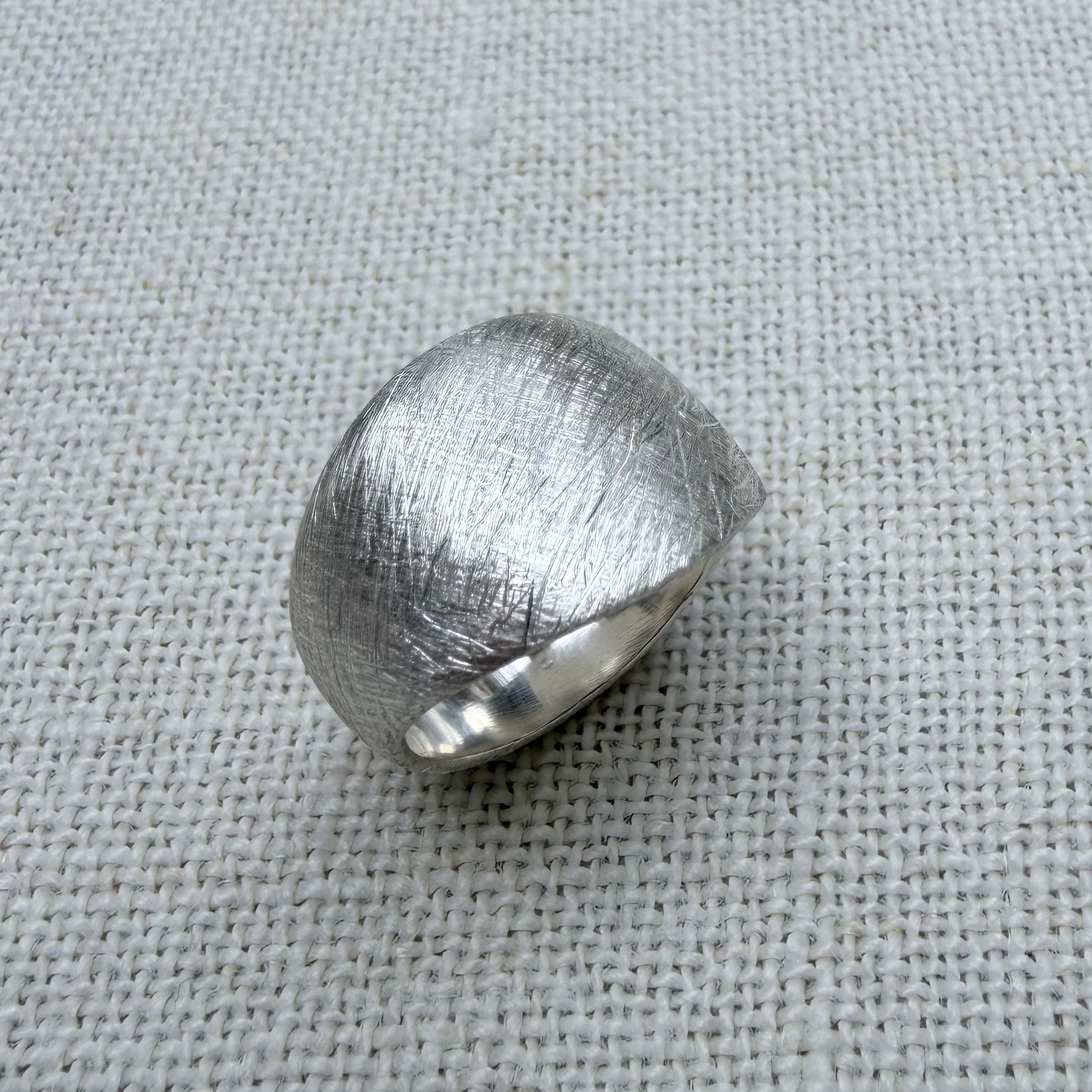Bold, Organic Silver Ring
