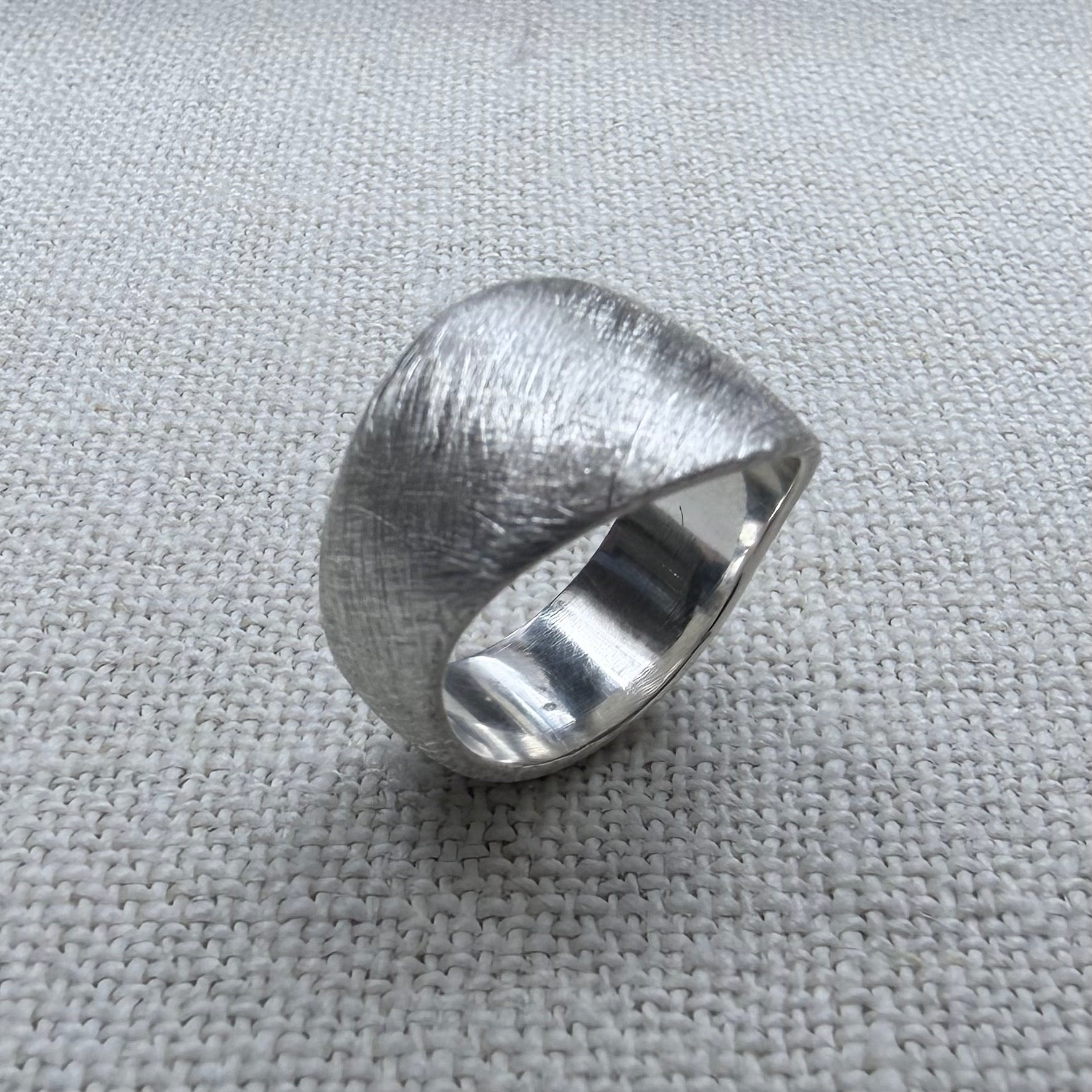 Bold, Organic Silver Ring