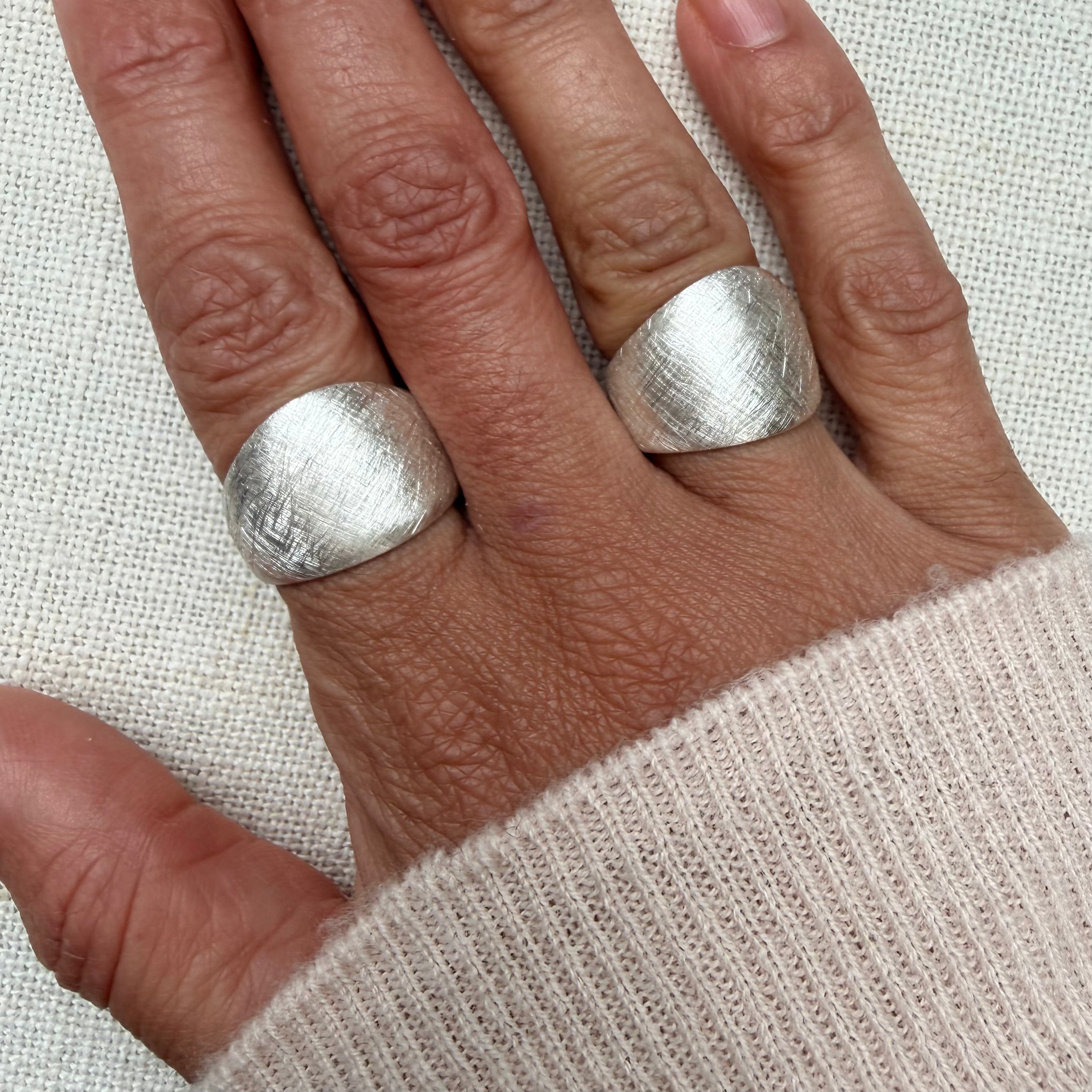Bold, Organic Silver Ring