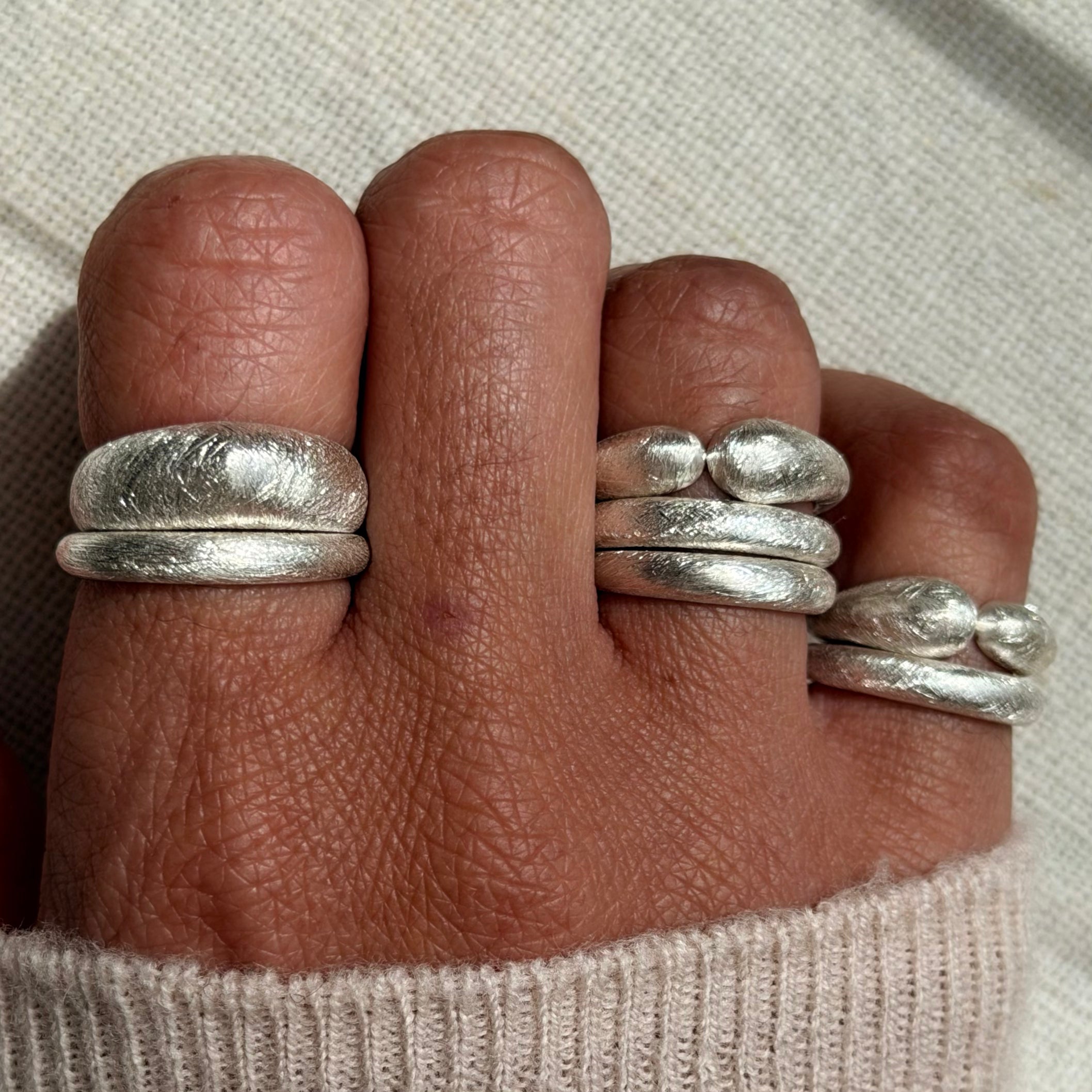 Organic, Open Silver Ring
