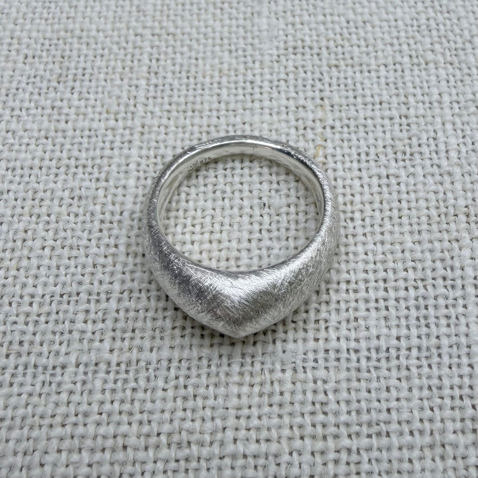Pyramid Silver Ring