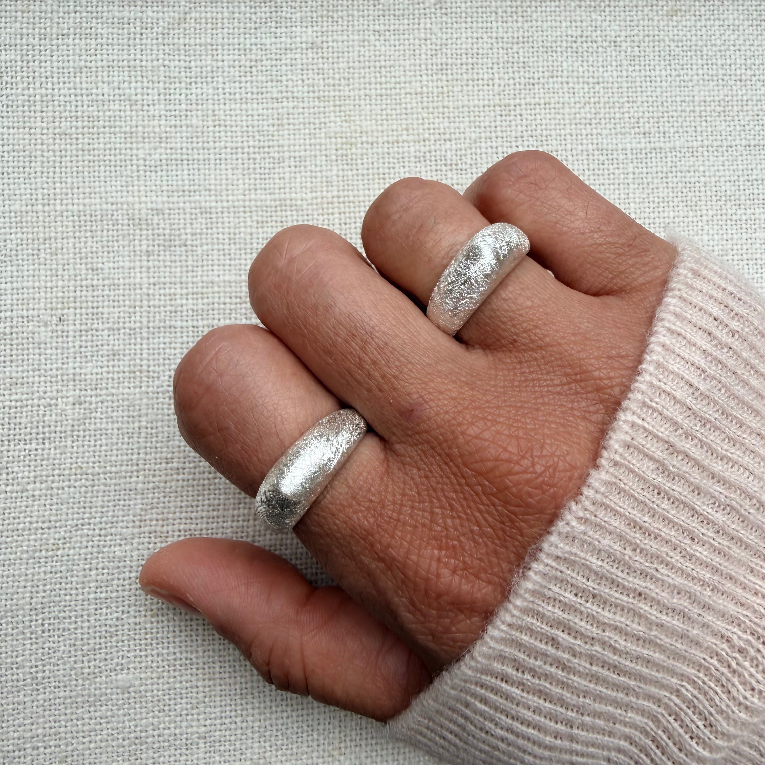 Pyramid Silver Ring