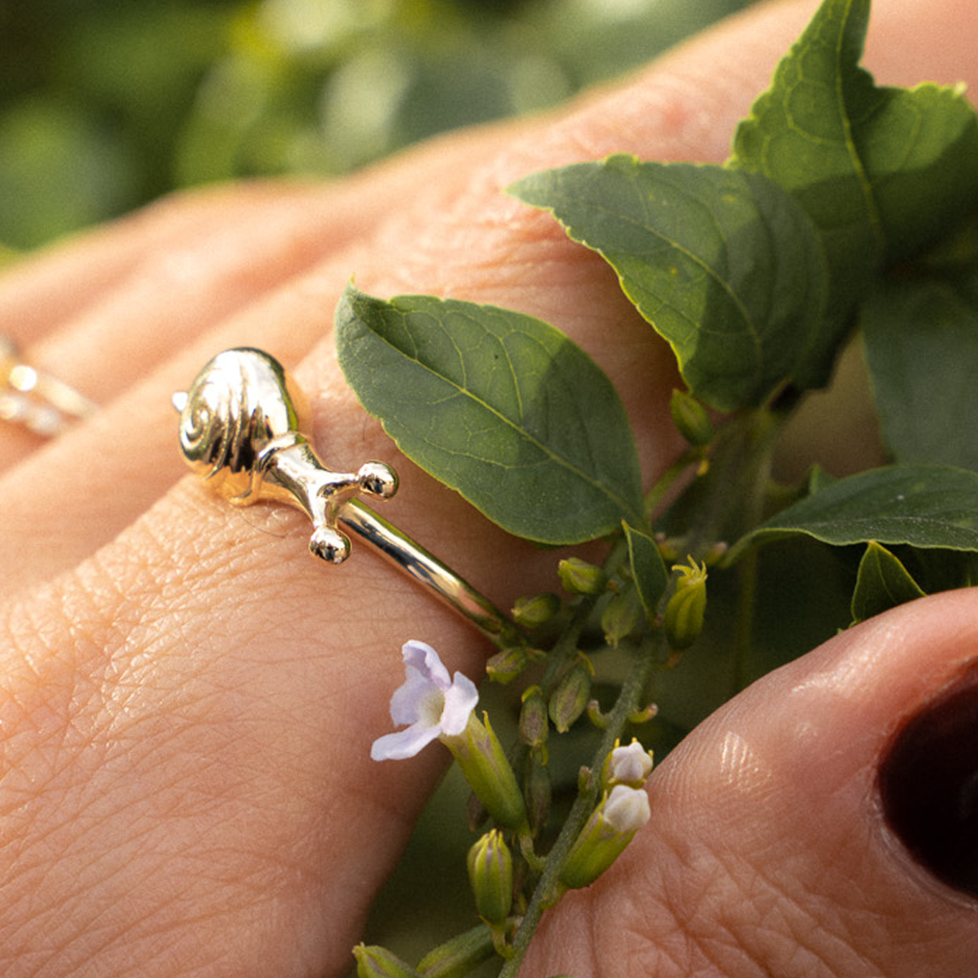 14K Gold “Snail” Talisman 2026 Ring (Big)