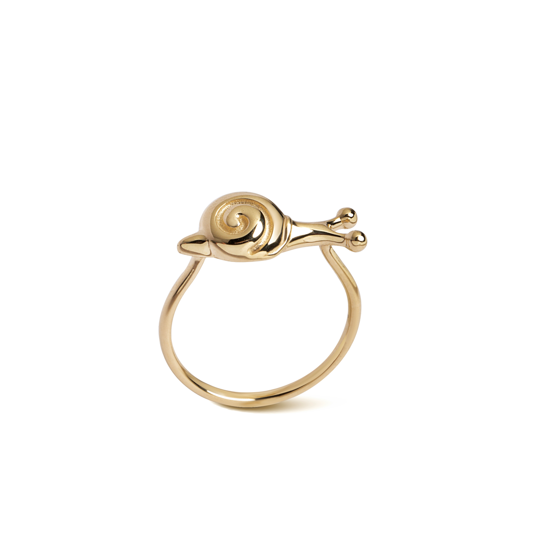 14K Gold “Snail” Talisman 2026 Ring (Big)