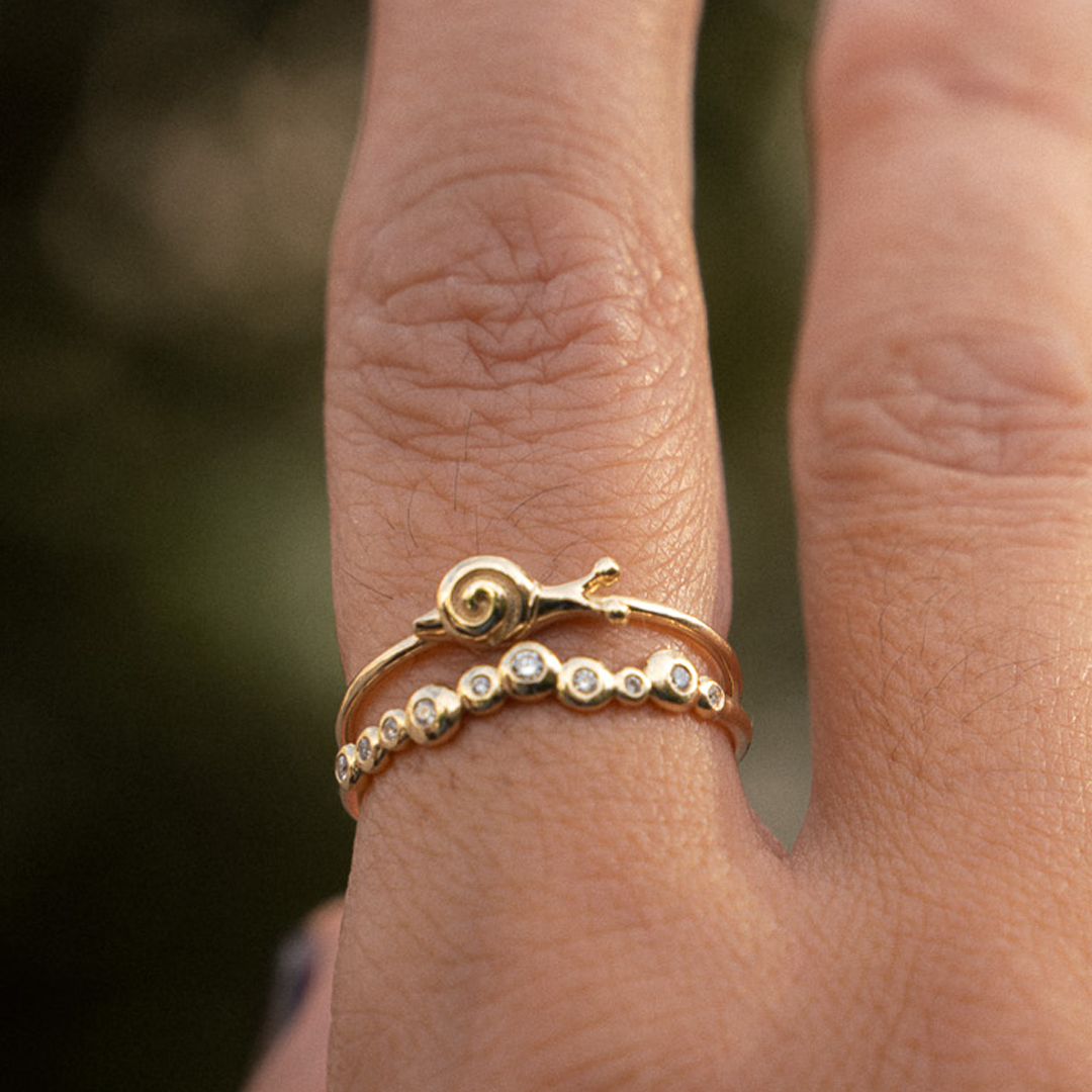 14K Gold “Snail” Talisman 2026 Ring (Small)