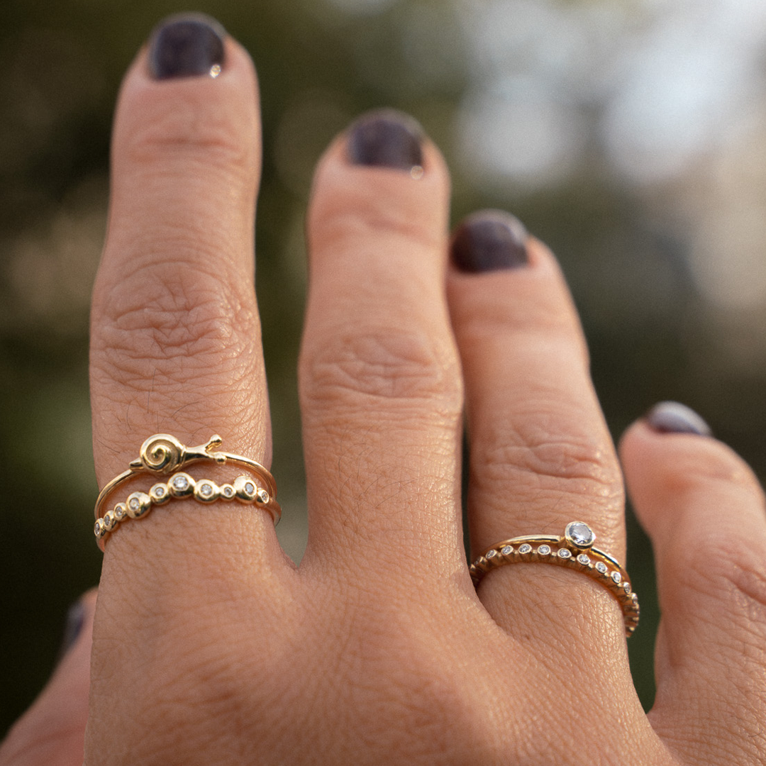 14K Gold “Snail” Talisman 2026 Ring (Small)