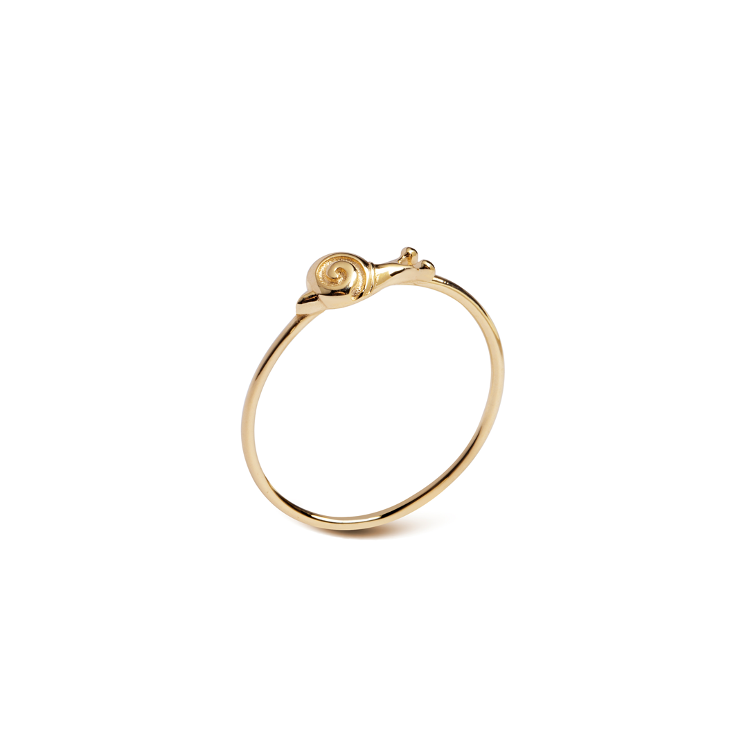 14K Gold “Snail” Talisman 2026 Ring (Small)