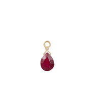 14Κ Gold motif with Ruby Drop and Diamond