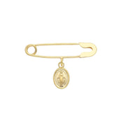 Konstantinato Safety Pin Necklace, Oval Shape