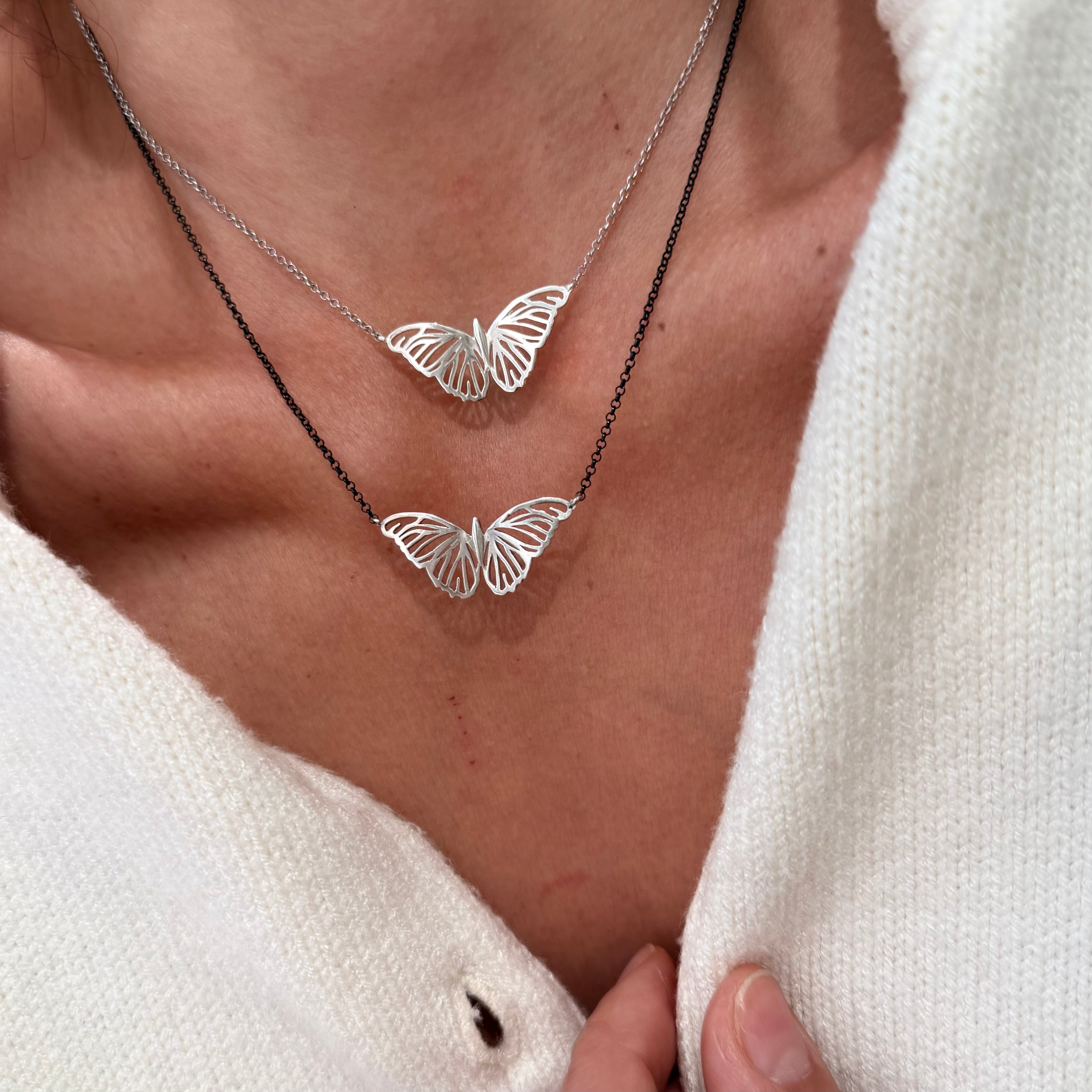 Silver Butterfly Necklace