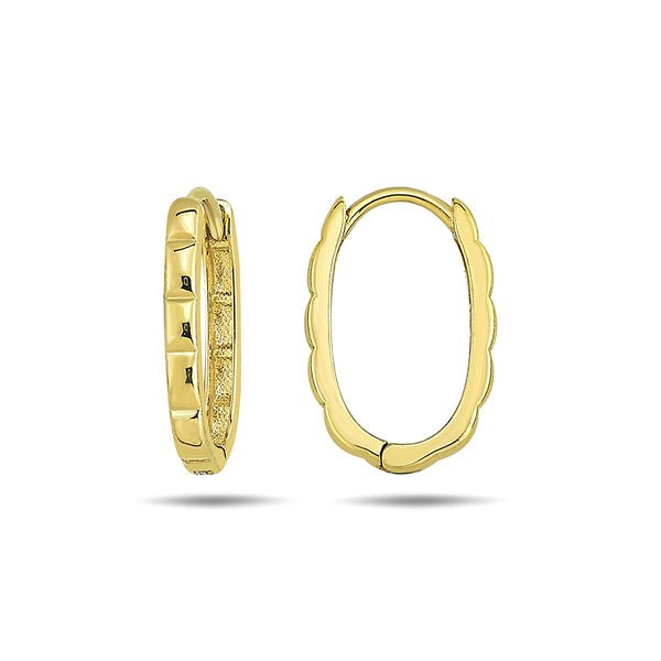 9K Gold Oval Tetris Hoops